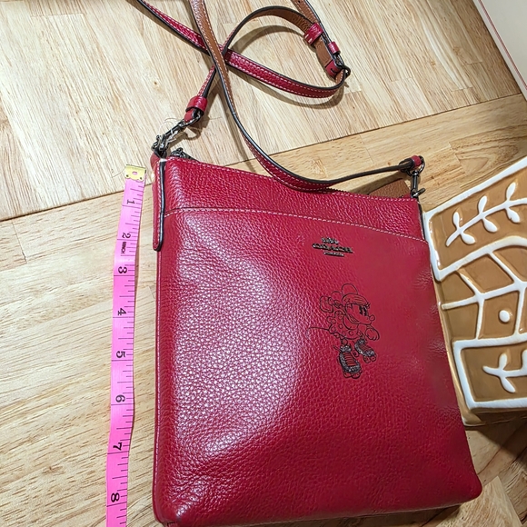 Coach Red Leather Crossbody Bag - Picture 13 of 13